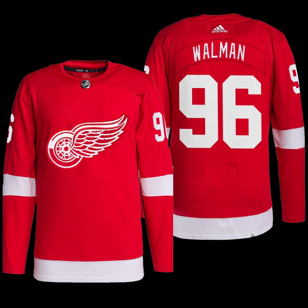 Detroit Red Wings Jake Walman Primegreen Jersey Red Home Uniform