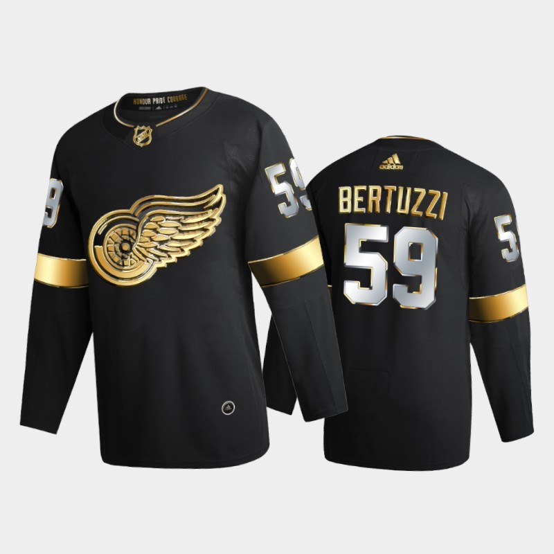 Detroit Red Wings Tyler Bertuzzi #59 2020-21 Golden Black Limited Edition Jersey