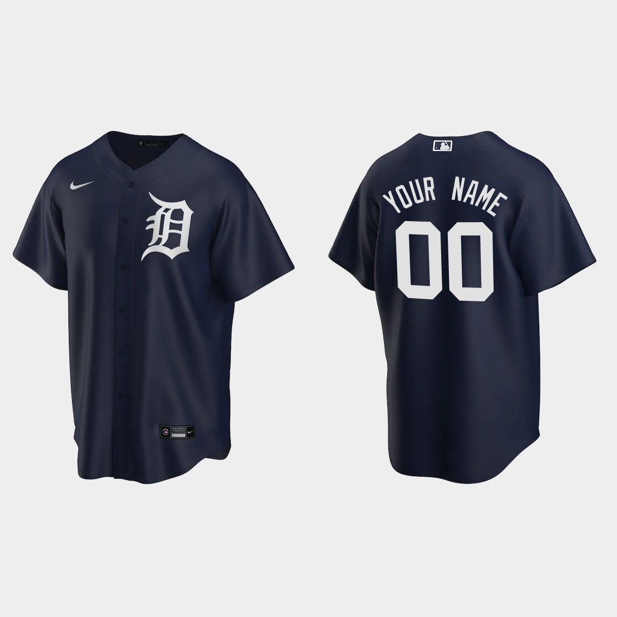 Detroit Tigers Custom Alternate Jersey – Navy