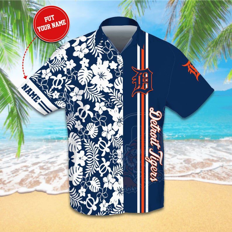 Detroit Tigers Custom Name MLB Sport Cool – Premium Hawaiian Shirt – Gift For Sports Lovers