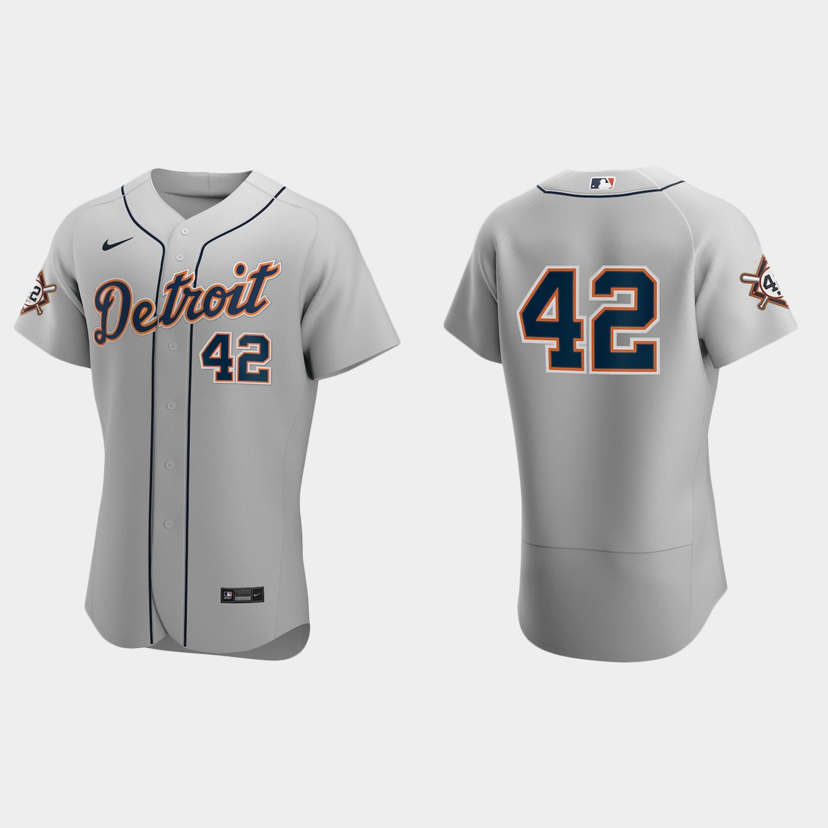 Detroit Tigers Jackie Robinson Day Jersey - Gray