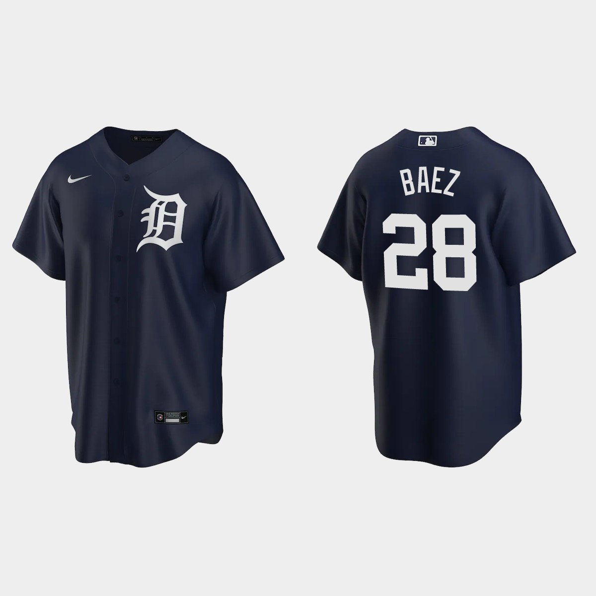 Detroit Tigers Javier Baez Alternate Jersey - Navy