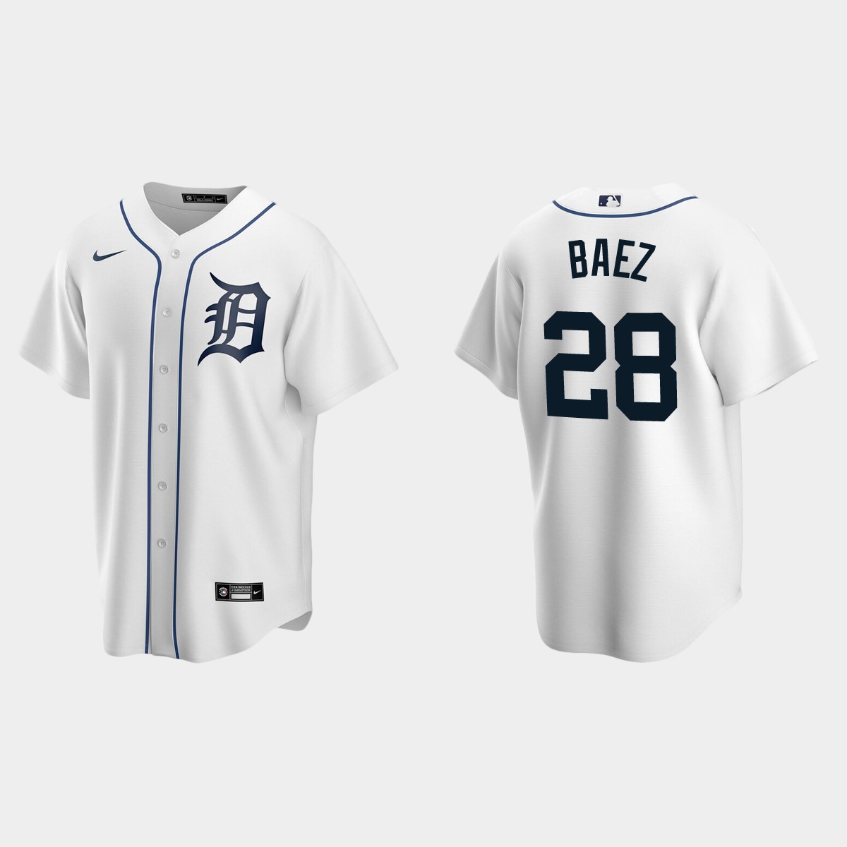 Detroit Tigers Javier Baez Home Jersey - White