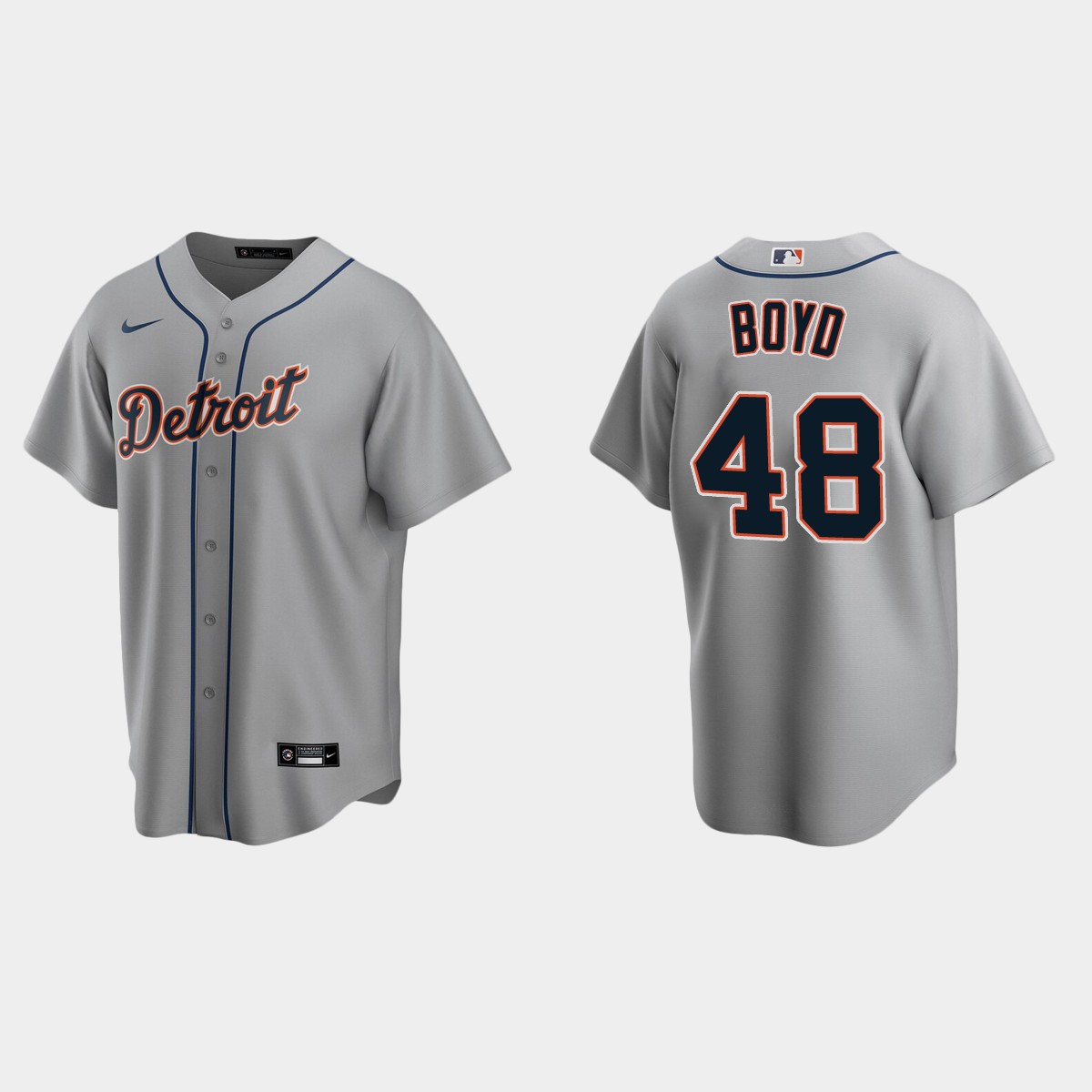 Detroit Tigers Matthew Boyd Road Jersey - Gray