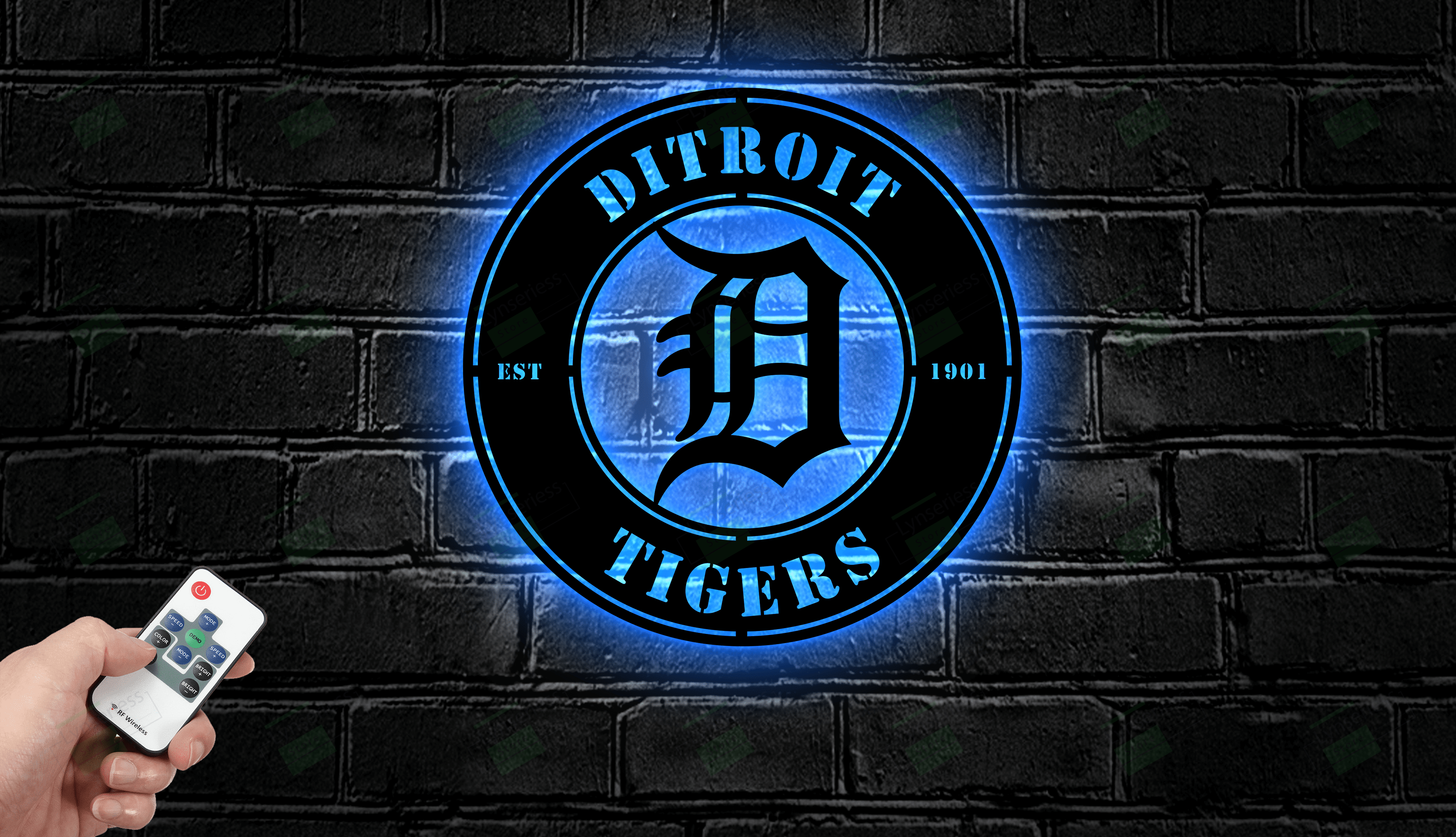 Detroit Tigers Metal Sign – Led Light Sign MLB