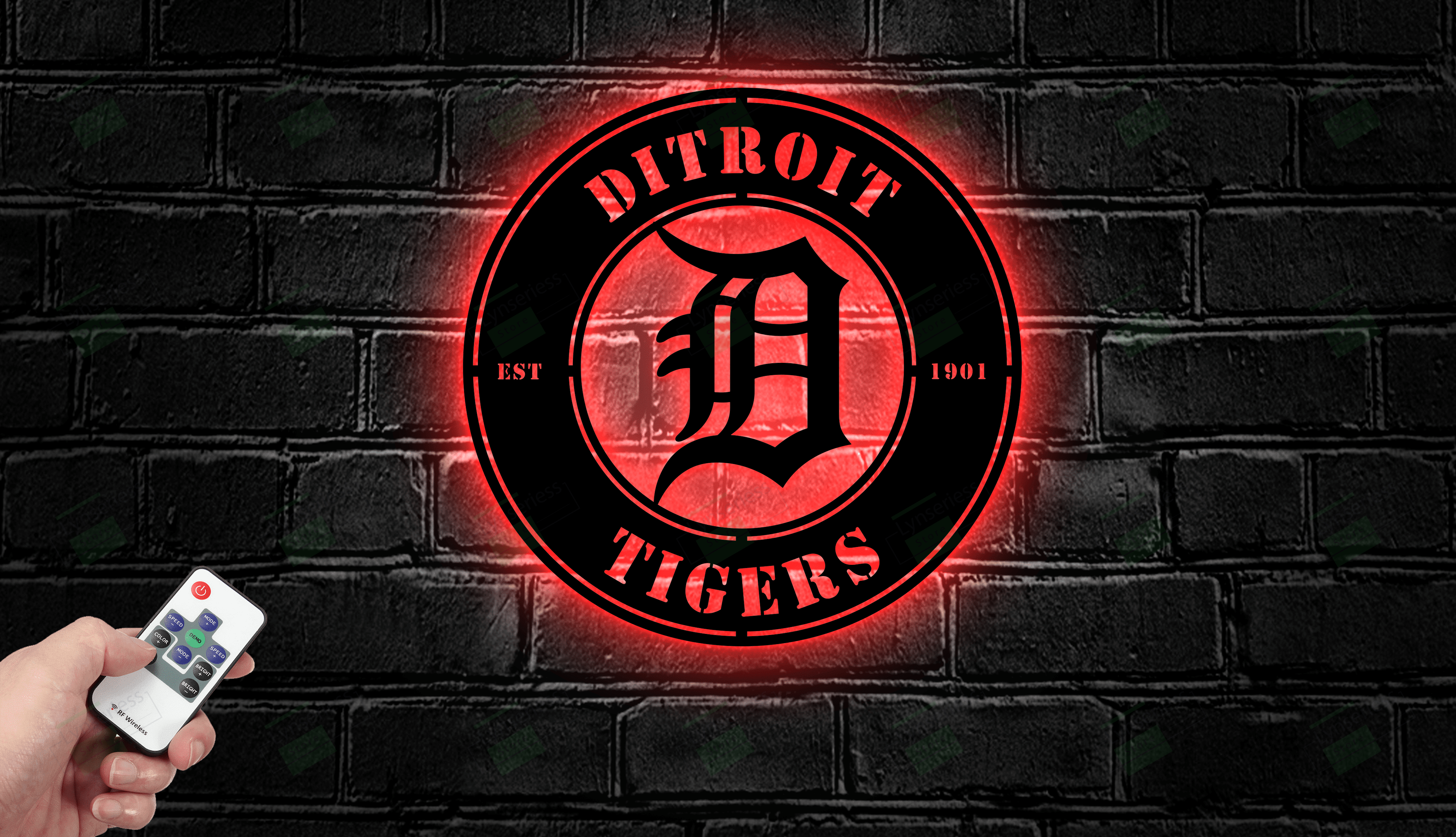 Detroit Tigers Metal Sign – Led Light Sign MLB