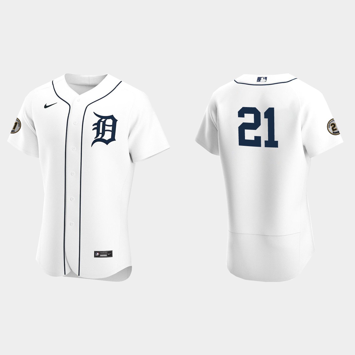 Detroit Tigers Roberto Clemente Day Jersey - White