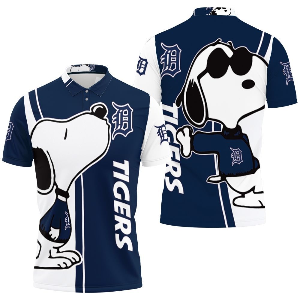 Detroit Tigers Snoopy Lover 3D Printed Polo Shirt