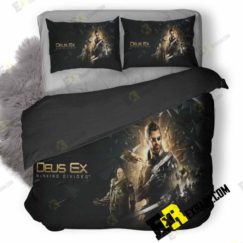 Deus Ex Mankind 3D Customized Duvet Cover Bedding Set