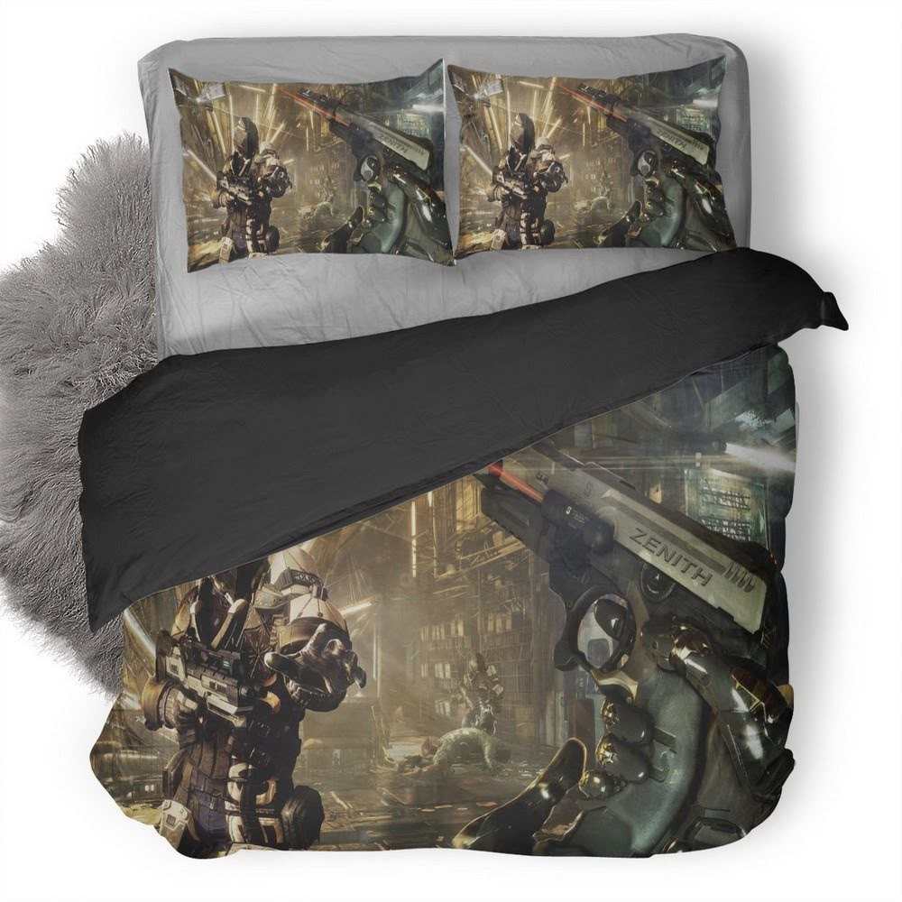 Deus Ex Mankind Divided 2 3D Customized Duvet Cover Bedding Set