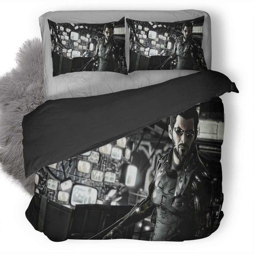 Deus Ex Mankind Divided Adam Jensen 3D Customized Duvet Cover Bedding Set