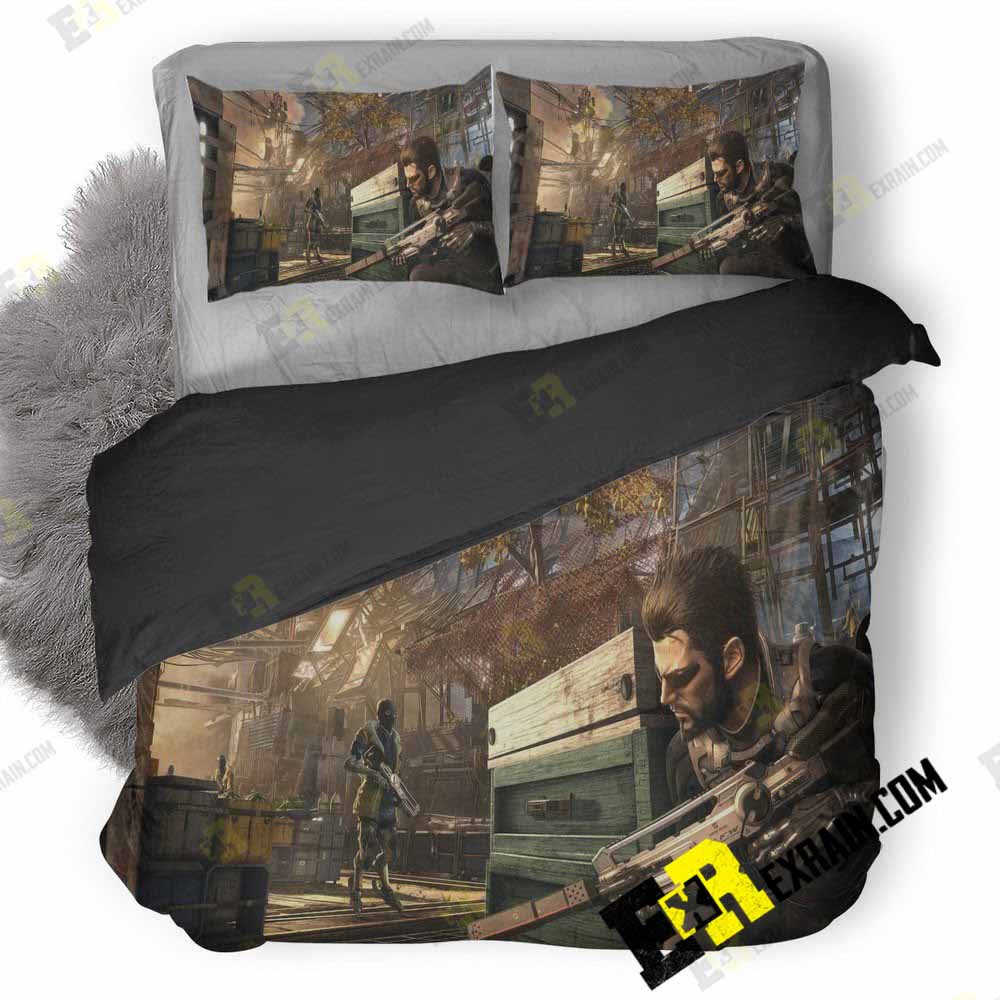 Deus Ex Mankind Divided Game Art 3D Customized Duvet Cover Bedding Set