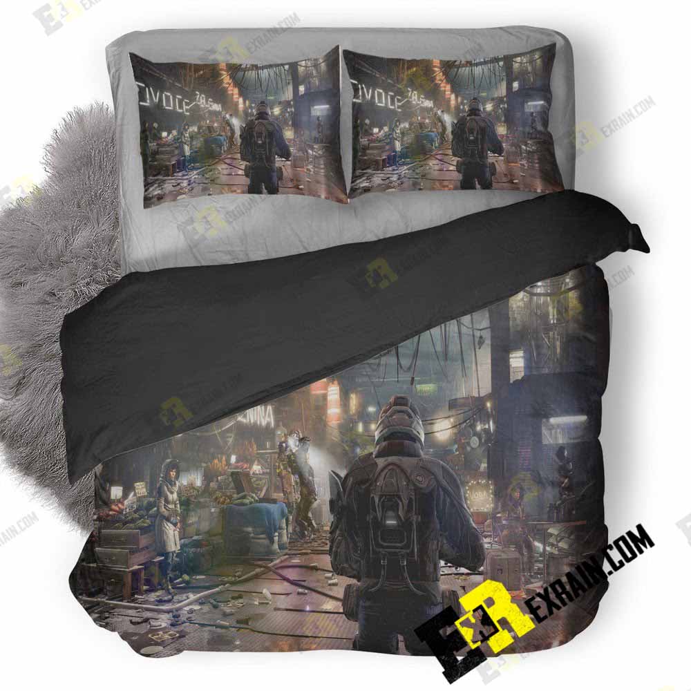 Deus Ex Mankind Divided Game Sd 3D Customized Duvet Cover Bedding Set