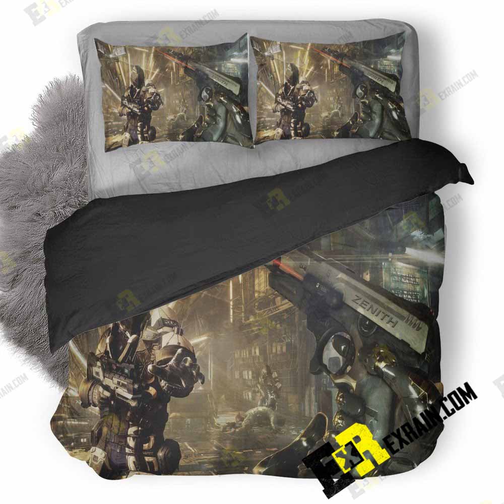 Deus Ex Mankind Divided Game Weapon 3D Customized Duvet Cover Bedding Set