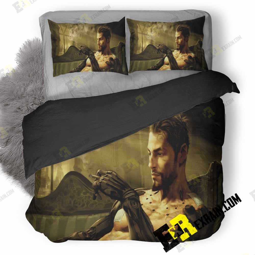 Deus Ex Manking Divided Smoking And Chill 3D Customized Duvet Cover Bedding Set
