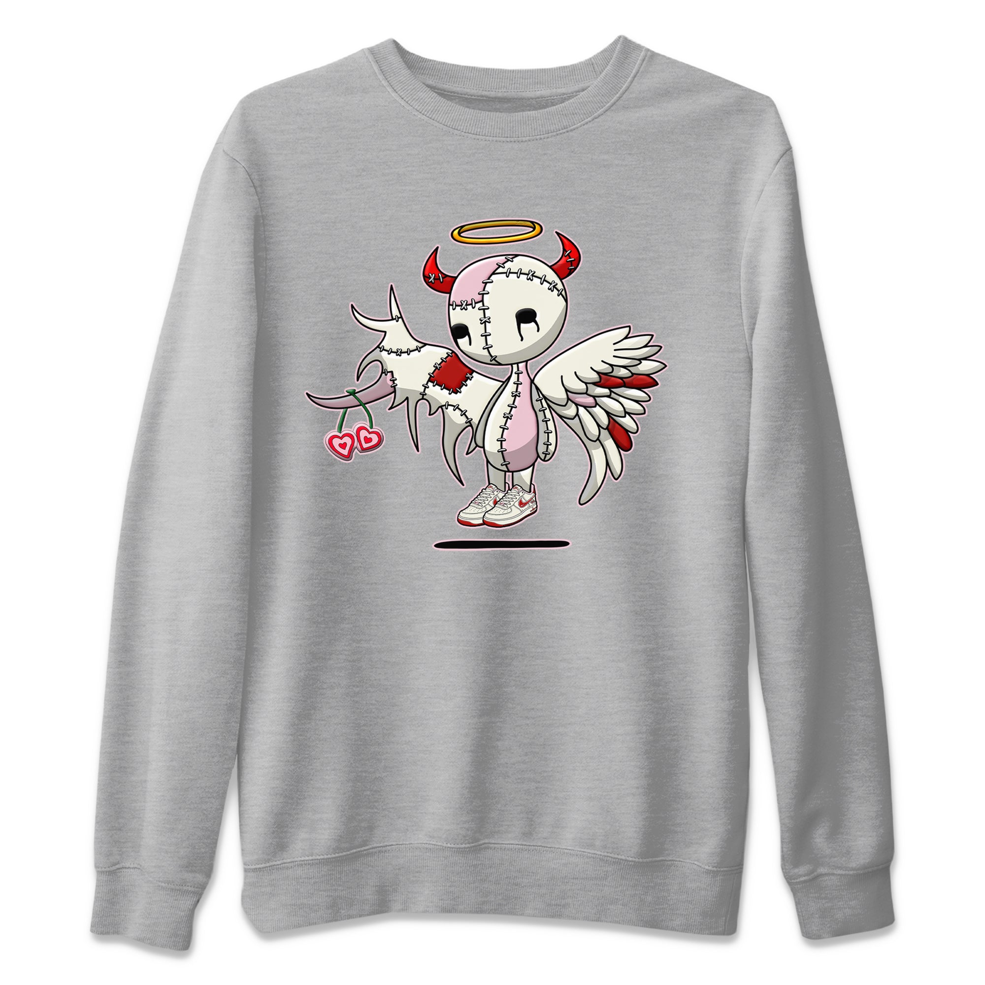 Devil Angel Unisex Sweater – Air Force 1 Valentines Day, Sneakers Matching Sweater