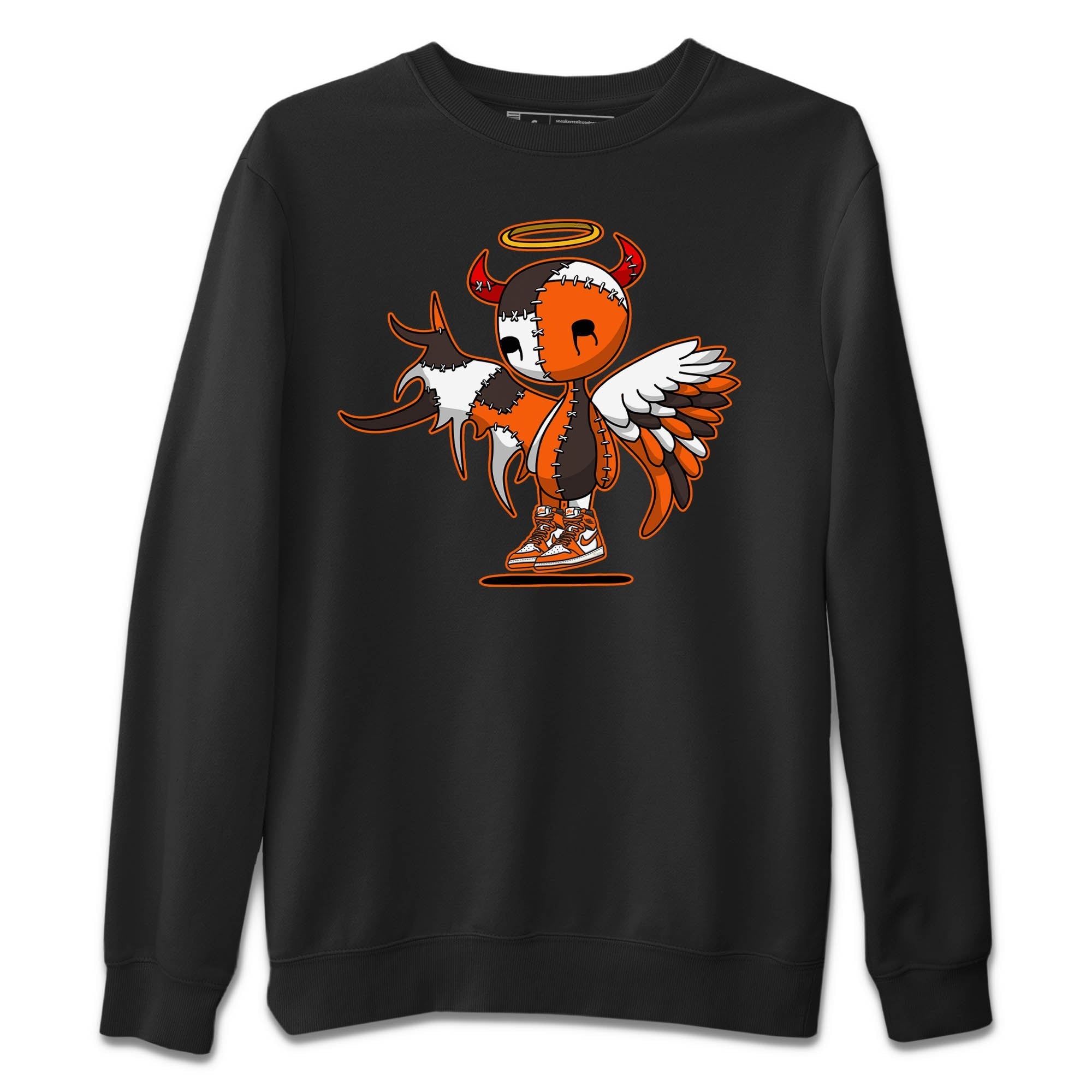 Devil Angel Unisex Sweater – Air Jordan 1 Starfish, Sneakers Matching Sweater
