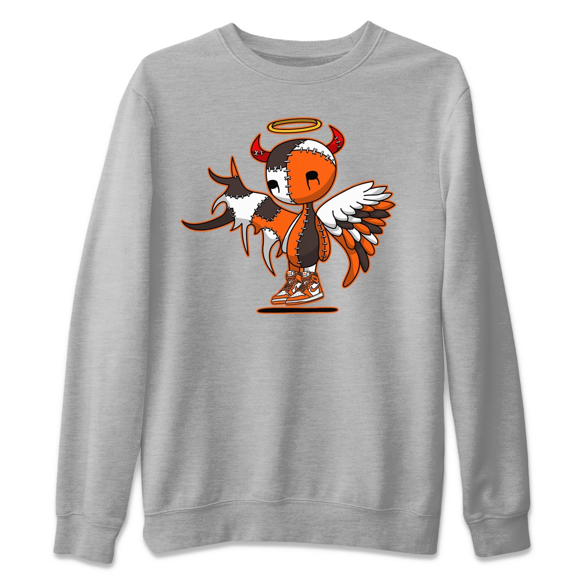 Devil Angel Unisex Sweater – Air Jordan 1 Starfish, Sneakers Matching Sweater