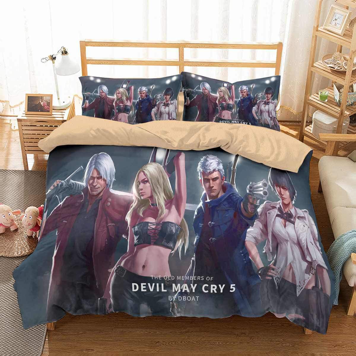 Devil May Cry 3D Customized Duvet Cover Bedding Set