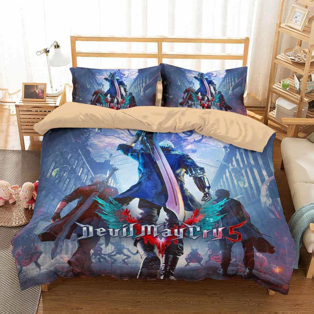 Devil May Cry 3D Customized Duvet Cover Bedding Set