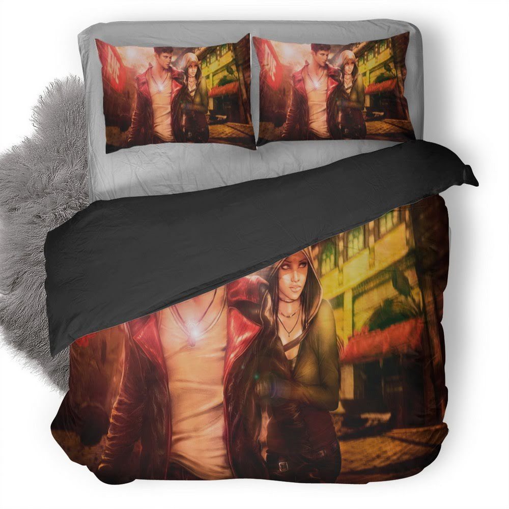 Devil May Cry Dante And Kat 3D Customized Duvet Cover Bedding Set