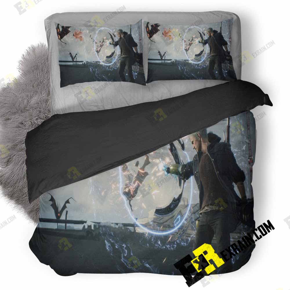 Devil May Cry Gameplay 8J 3D Customized Duvet Cover Bedding Set