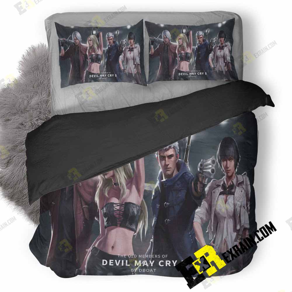 Devil May Cry Old Members 5E 3D Customized Duvet Cover Bedding Set