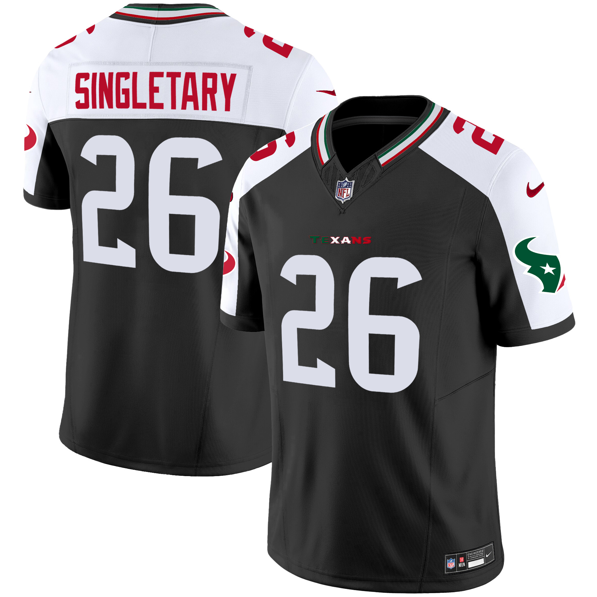 Devin Singletary Men's Houston Texans Mexico Vapor Limited Alternate Jersey - All Stitched 
