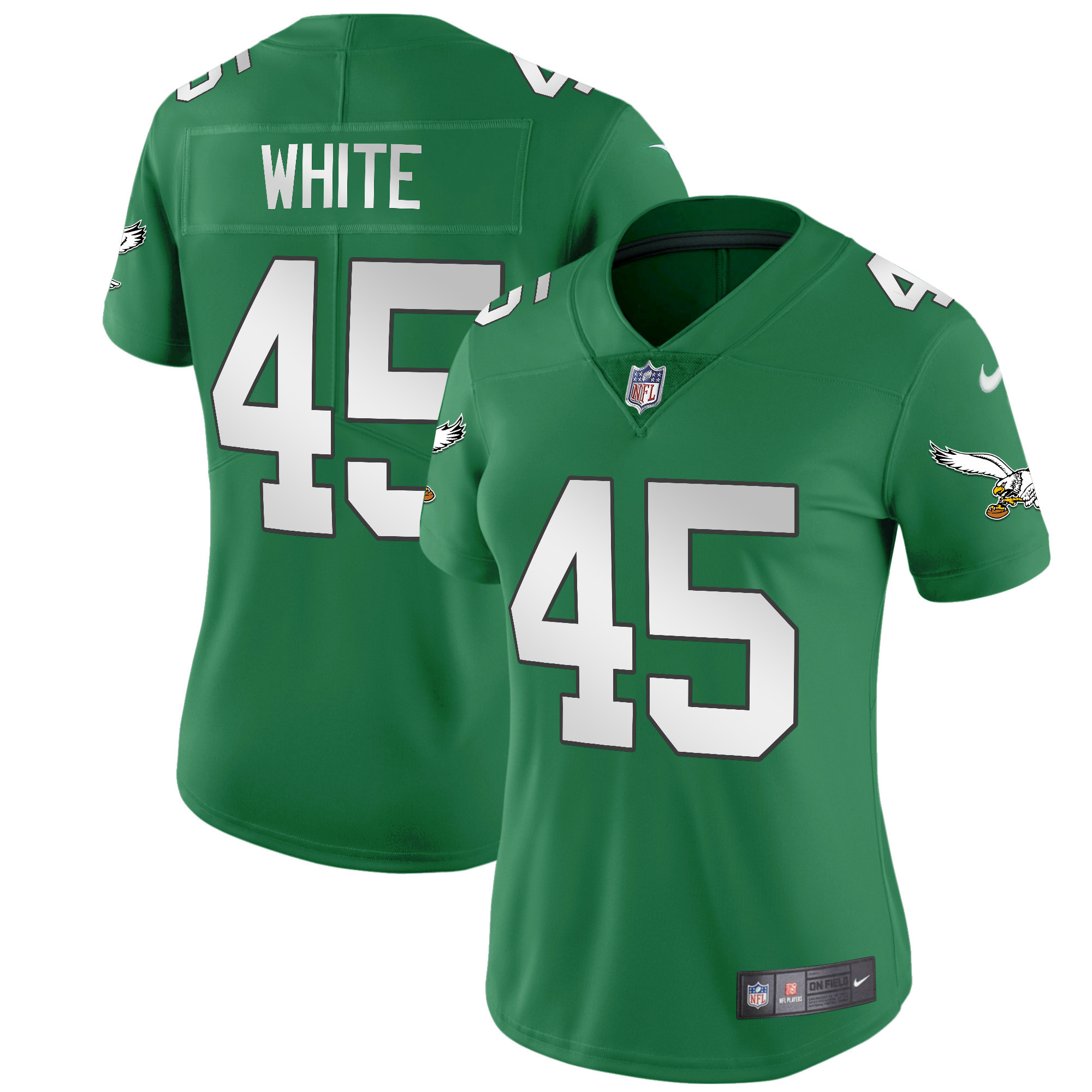 Devin White Women's Philadelphia Eagles Kelly Green Vapor Limited V2 Jersey - All Stitched