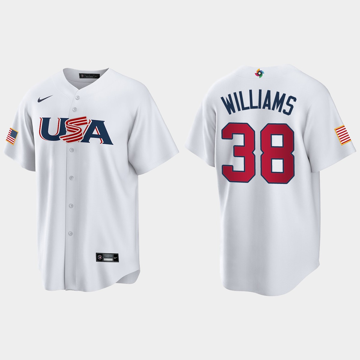 Devin Williams Milwaukee Brewers 2023 World Classic USA Jersey - White