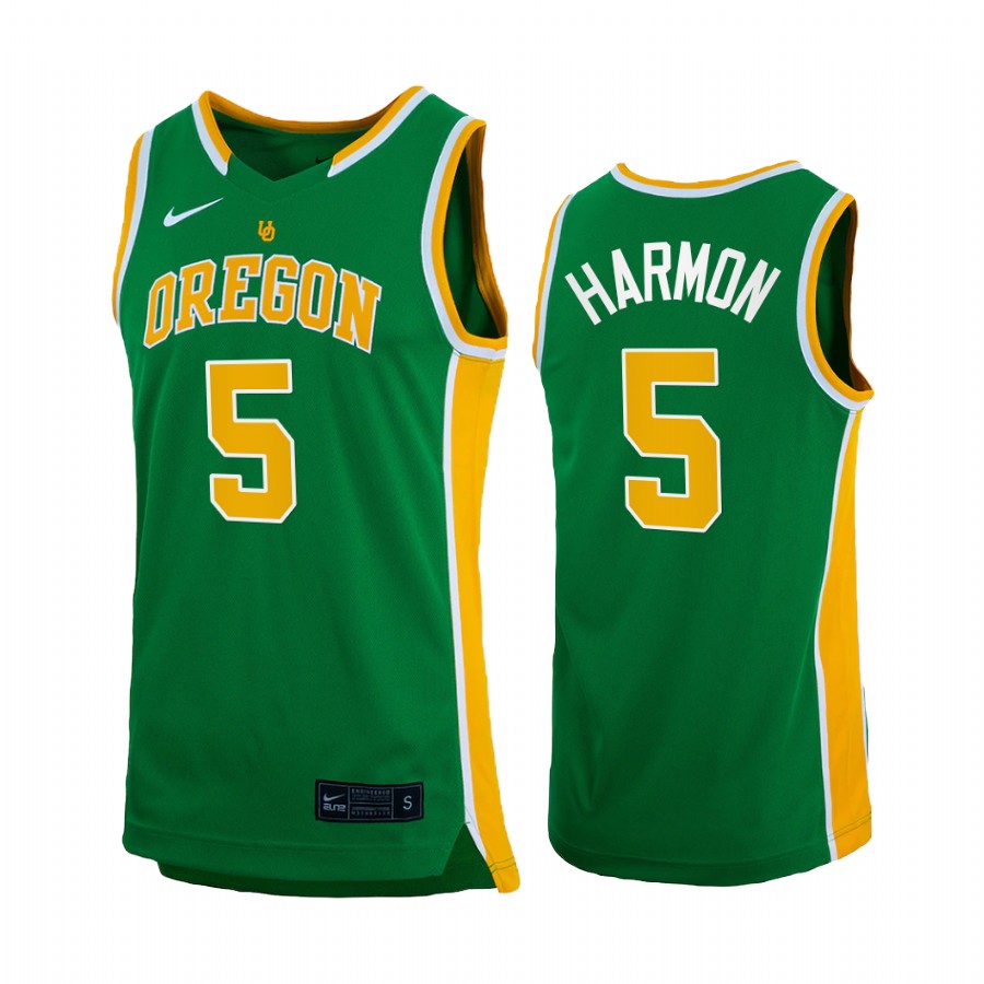De'Vion Harmon Oregon Ducks Green Jersey 2022 Retro College
