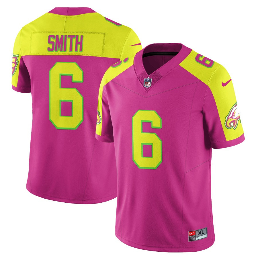 Devonta Smith Men's Philadelphia Eagles City Edition Vapor Limited Pink Jersey - All Stitched