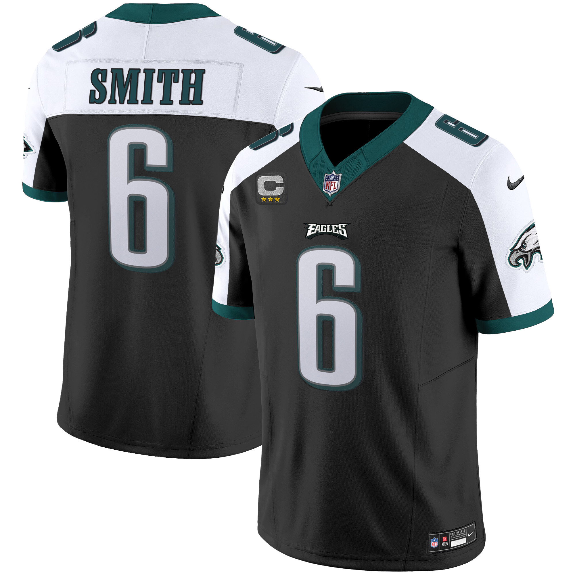 DeVonta Smith Men's Philadelphia Eagles Vapor Limited Black Alternate Jersey - All Stitched