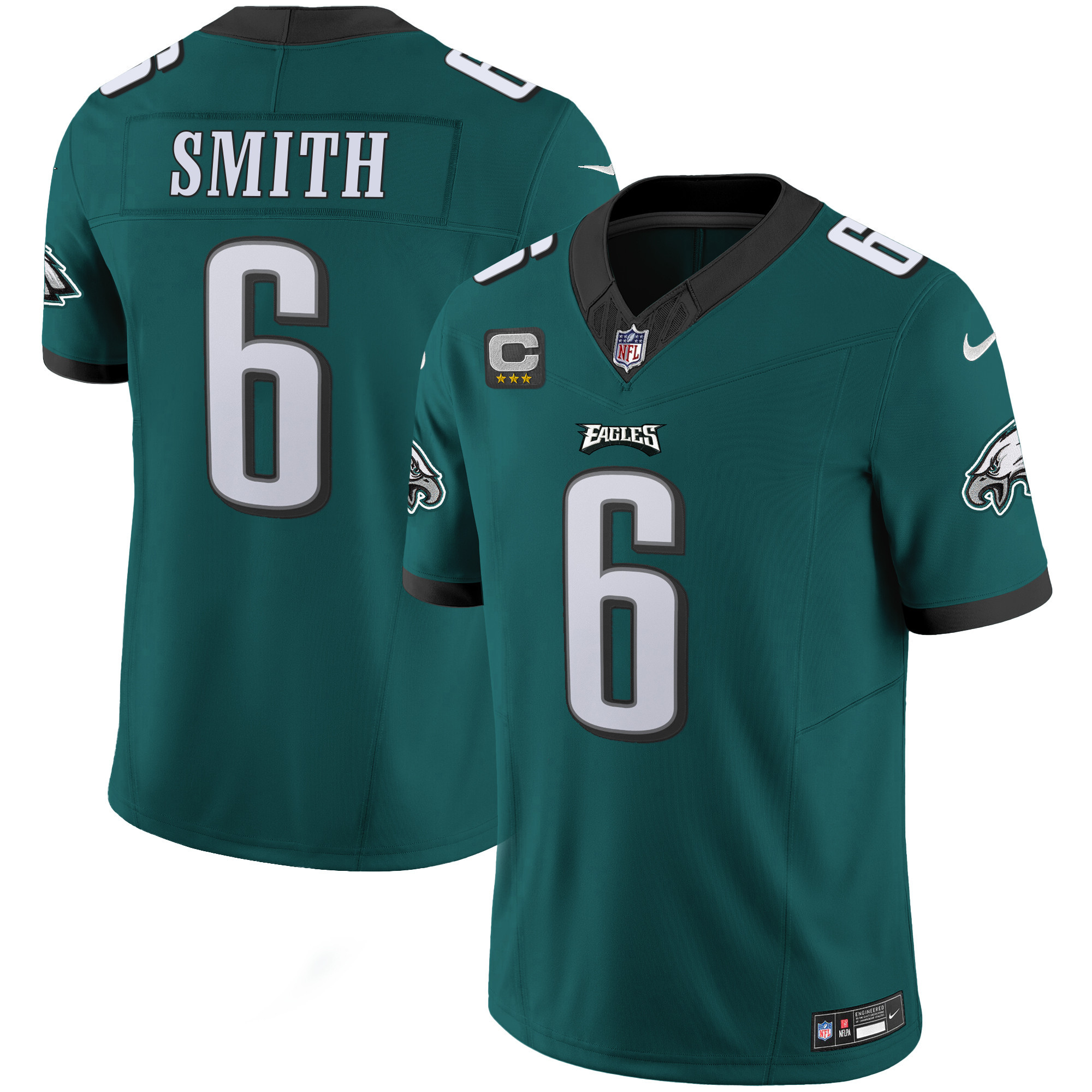 DeVonta Smith Men's Philadelphia Eagles Vapor Limited Midnight Green Jersey - All Stitched