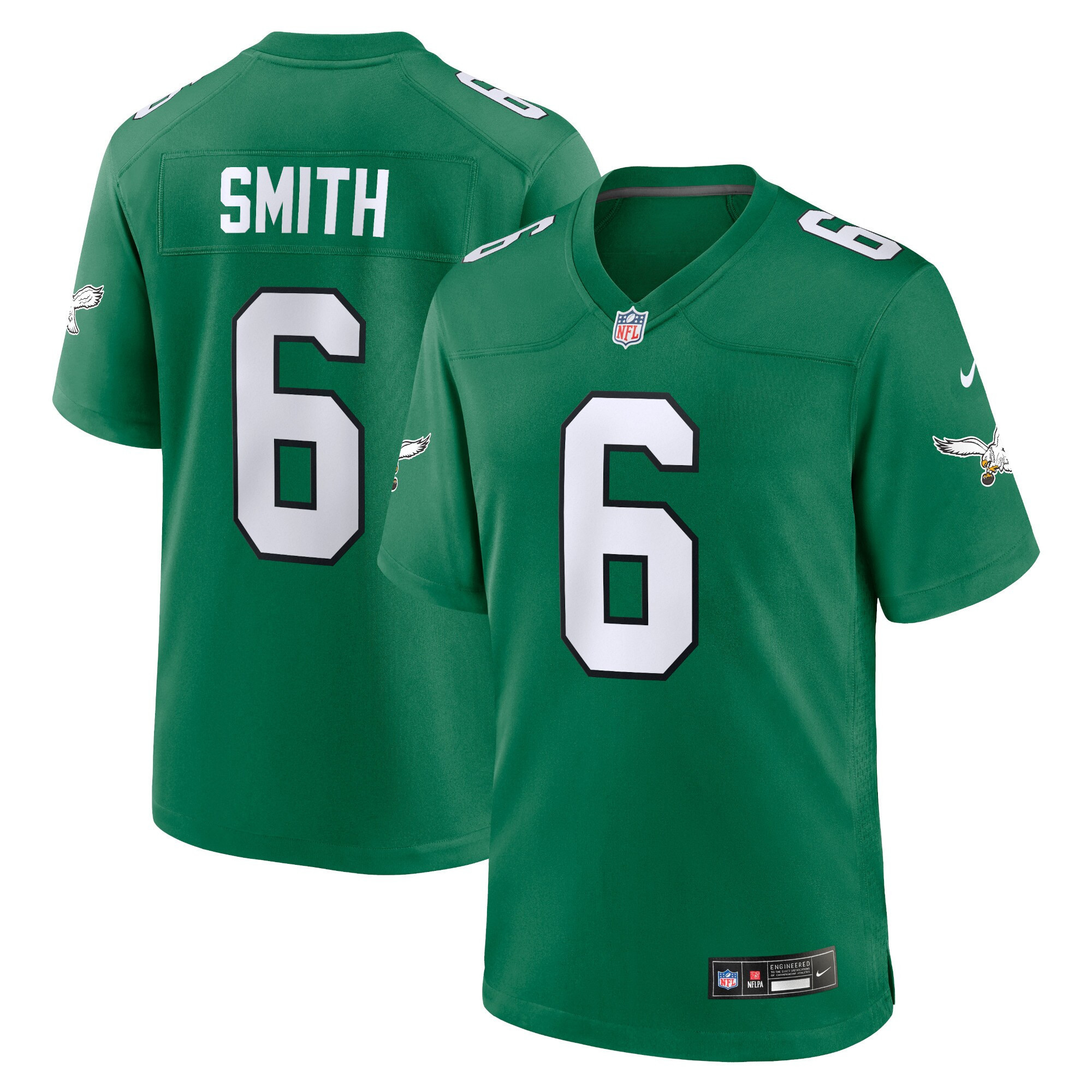 DeVonta Smith Philadelphia Eagles Alternate Game Player - Kelly Green Jersey - All Stitched