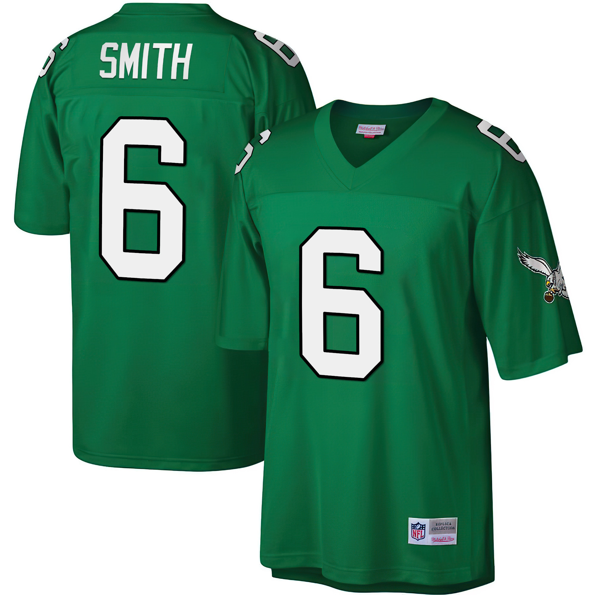 DeVonta Smith Philadelphia Eagles Big & Tall 1990 Retired Kelly Green Jersey - All Stitched