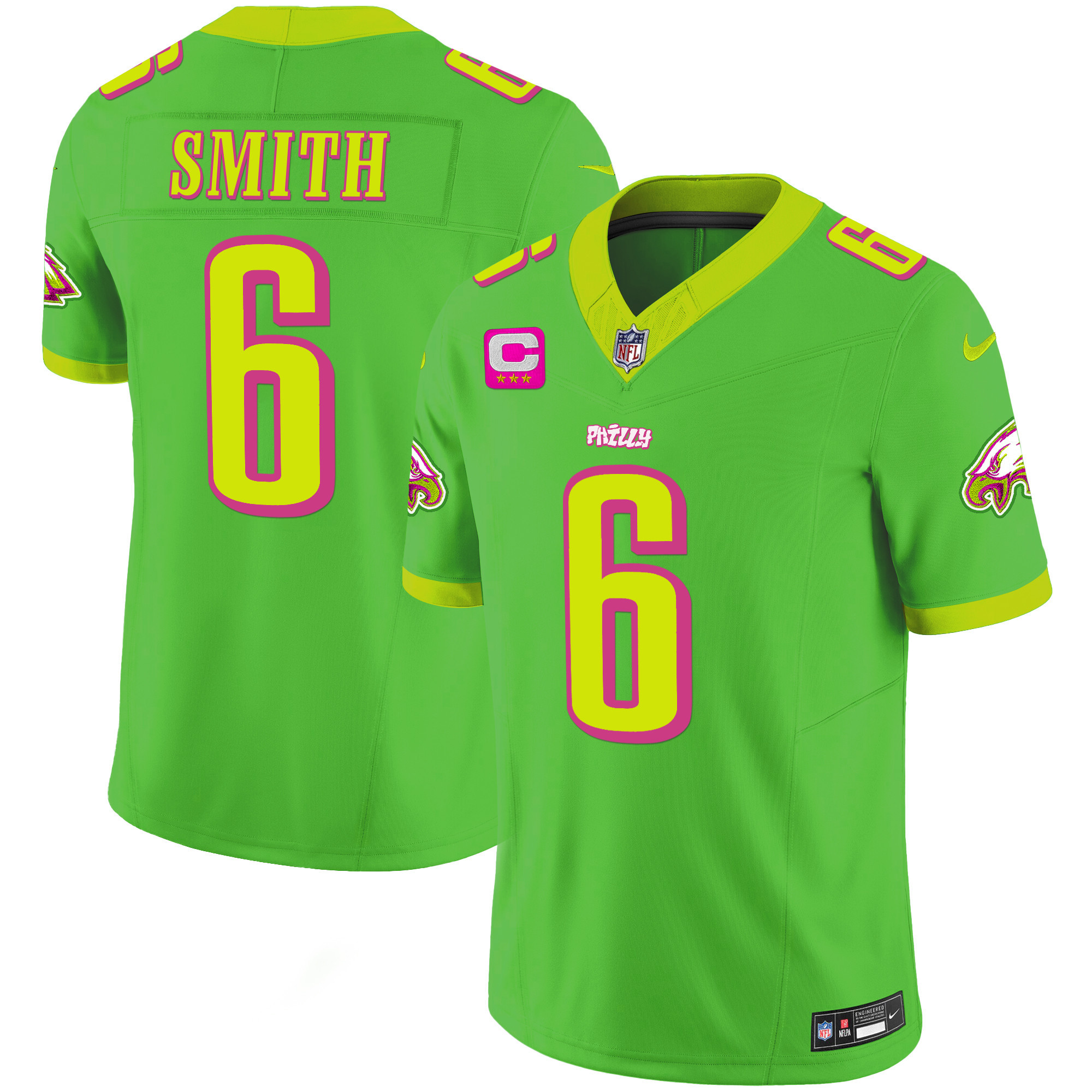 DeVonta Smith Philadelphia Eagles City Edition Vapor Jersey - All Stitched