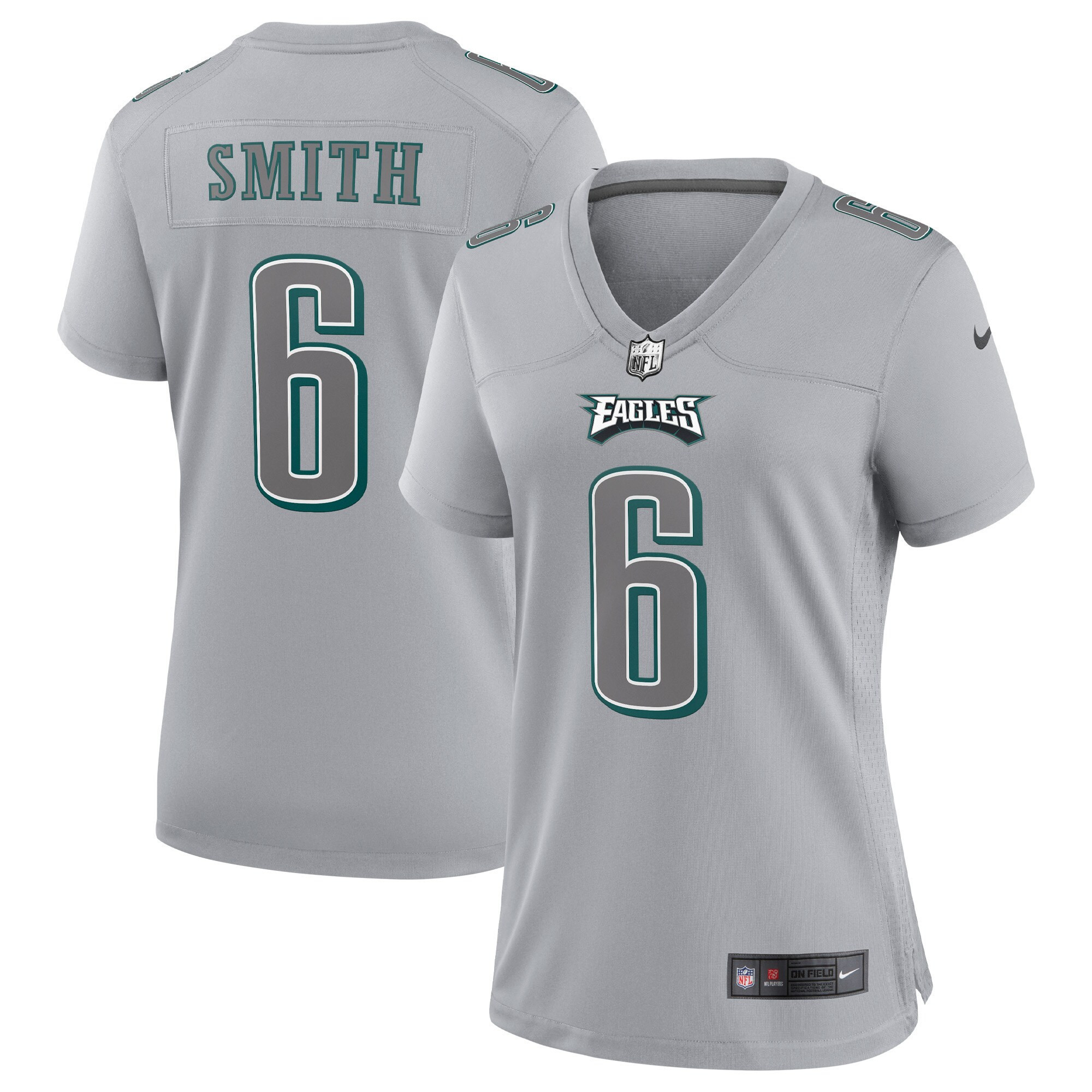 DeVonta Smith Philadelphia Eagles Gray Atmosphere Fashion Game Jersey - All Stitched