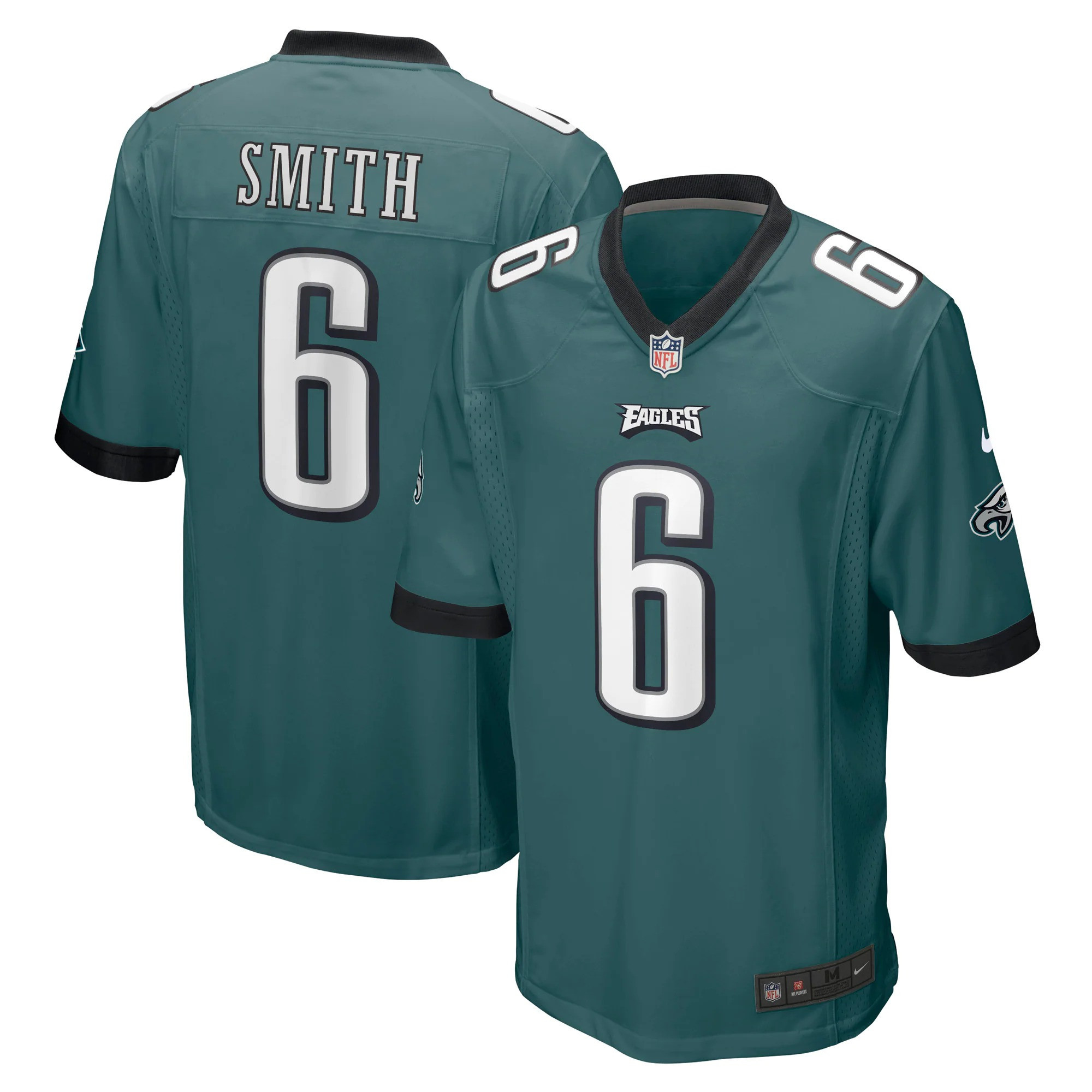 DeVonta Smith Philadelphia Eagles Midnight Green Player Game Jersey - All Stitched