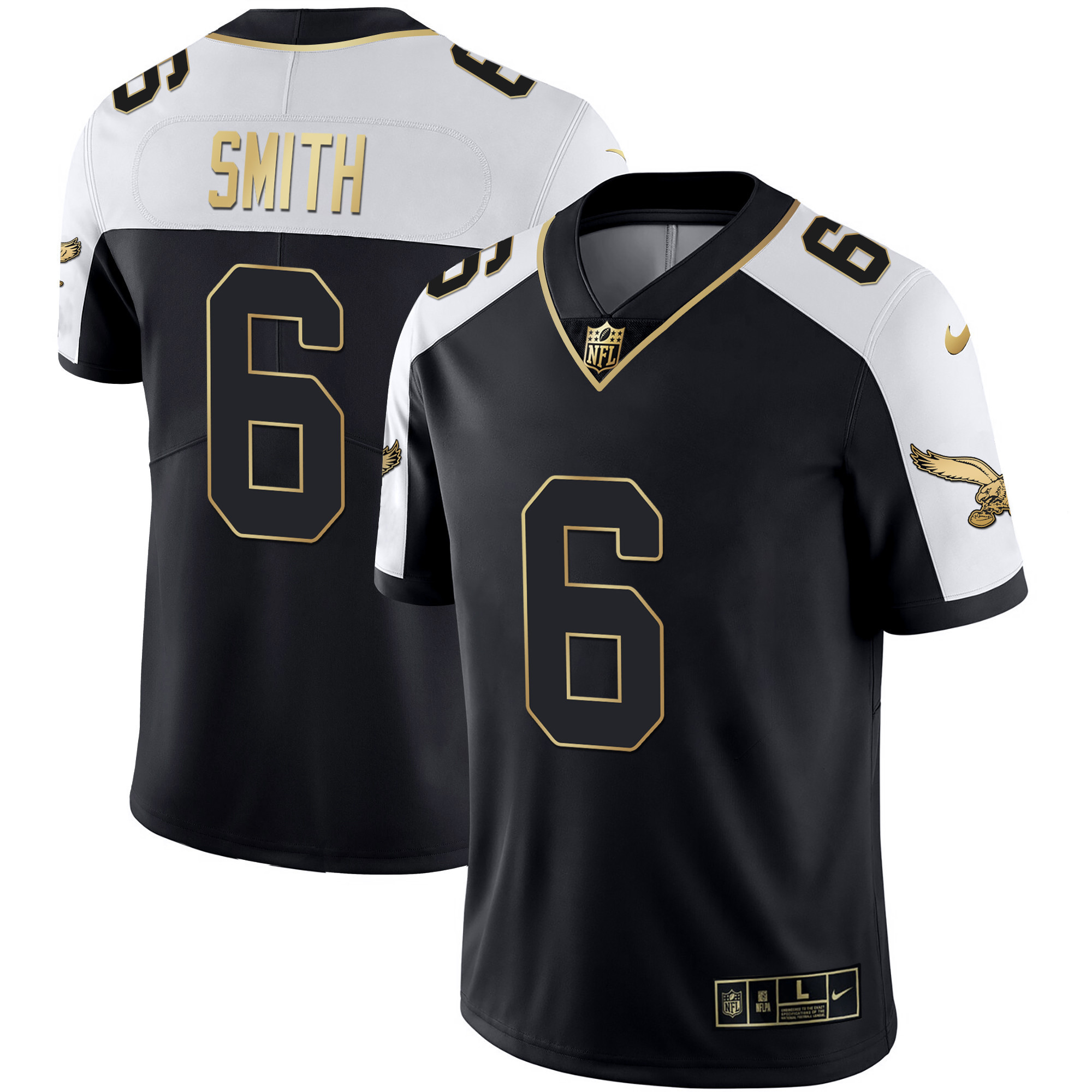 DeVonta Smith Philadelphia Eagles Throwback Alternate Jersey - All Stitched