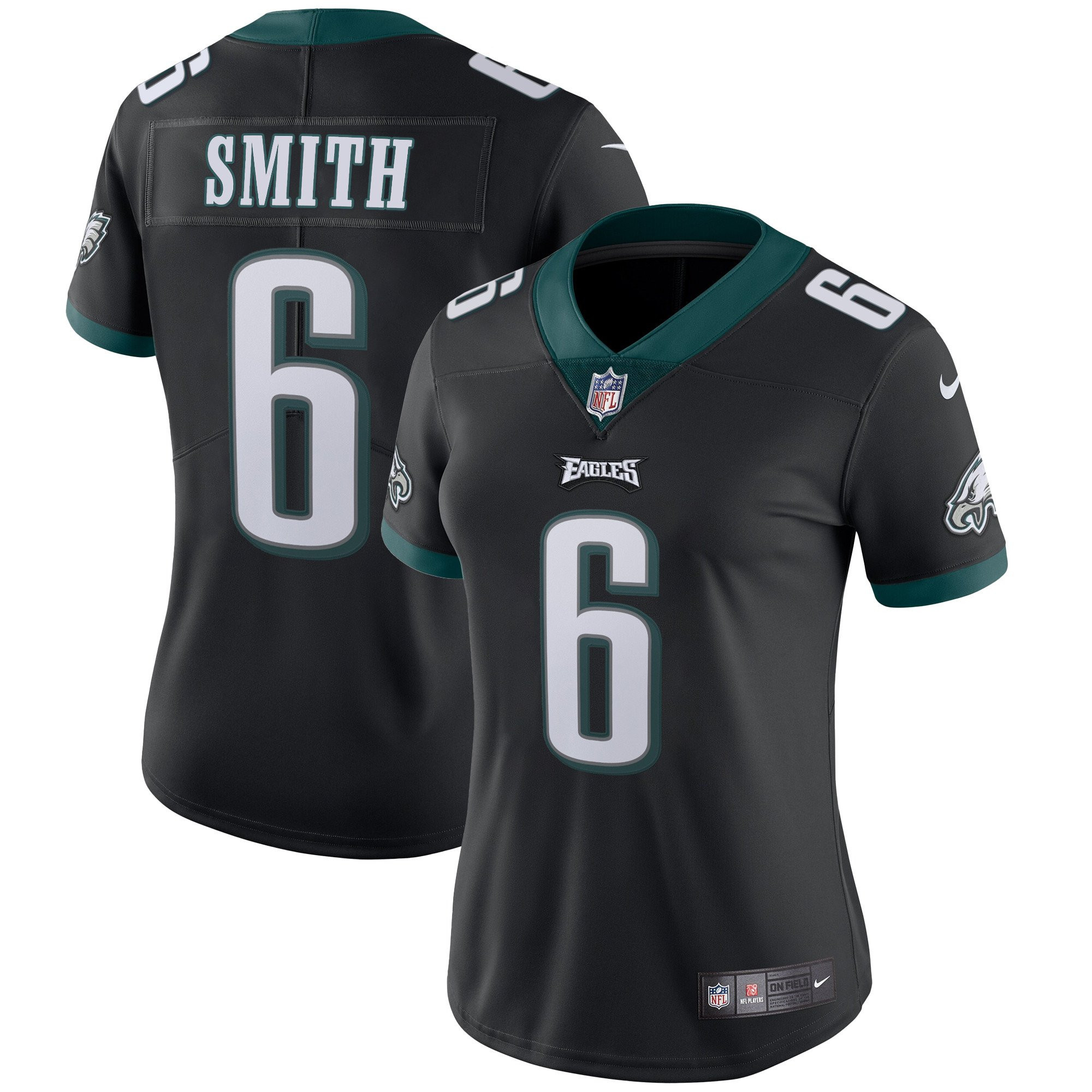 DeVonta Smith Philadelphia Eagles Vapor Black Jersey - All Stitched
