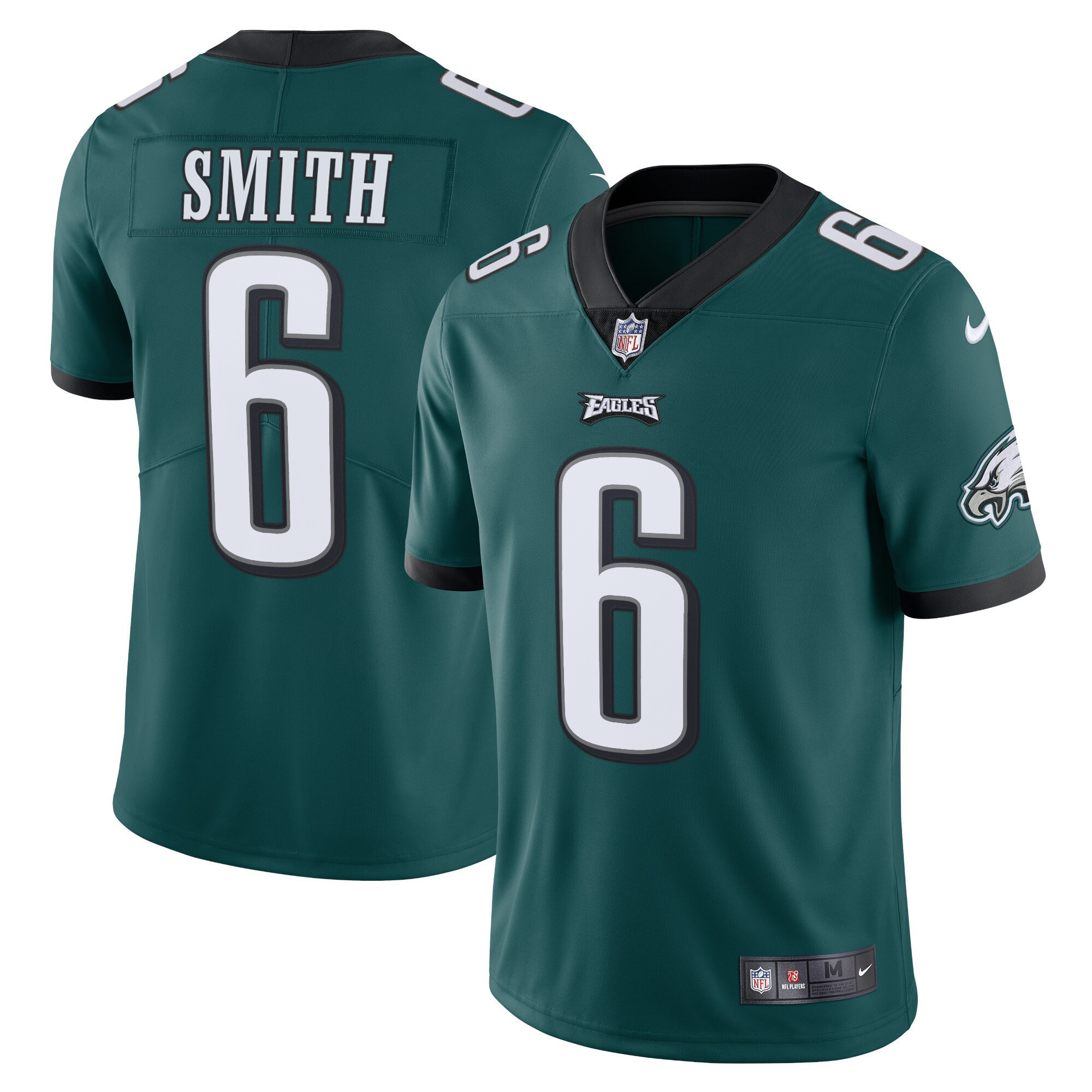DeVonta Smith Philadelphia Eagles Vapor Midnight Green Jersey - All Stitched