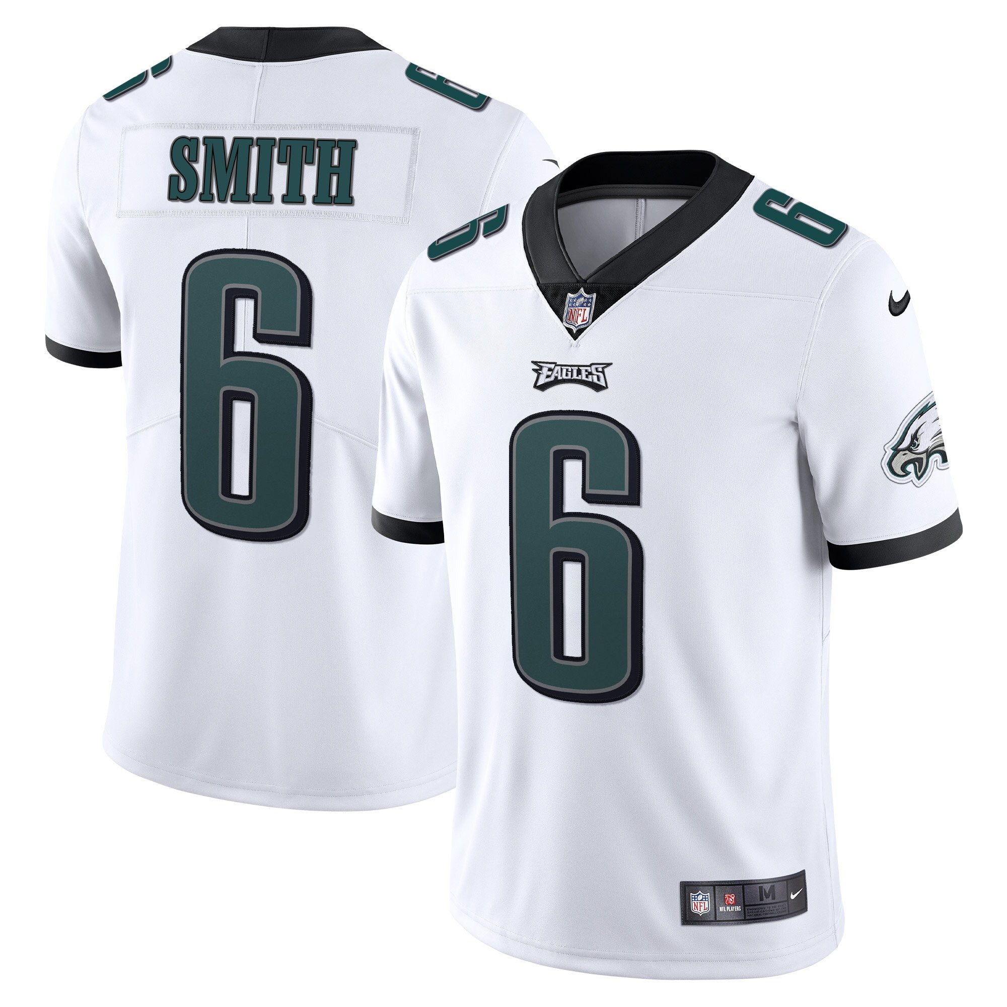 DeVonta Smith Philadelphia Eagles Vapor White Jersey - All Stitched