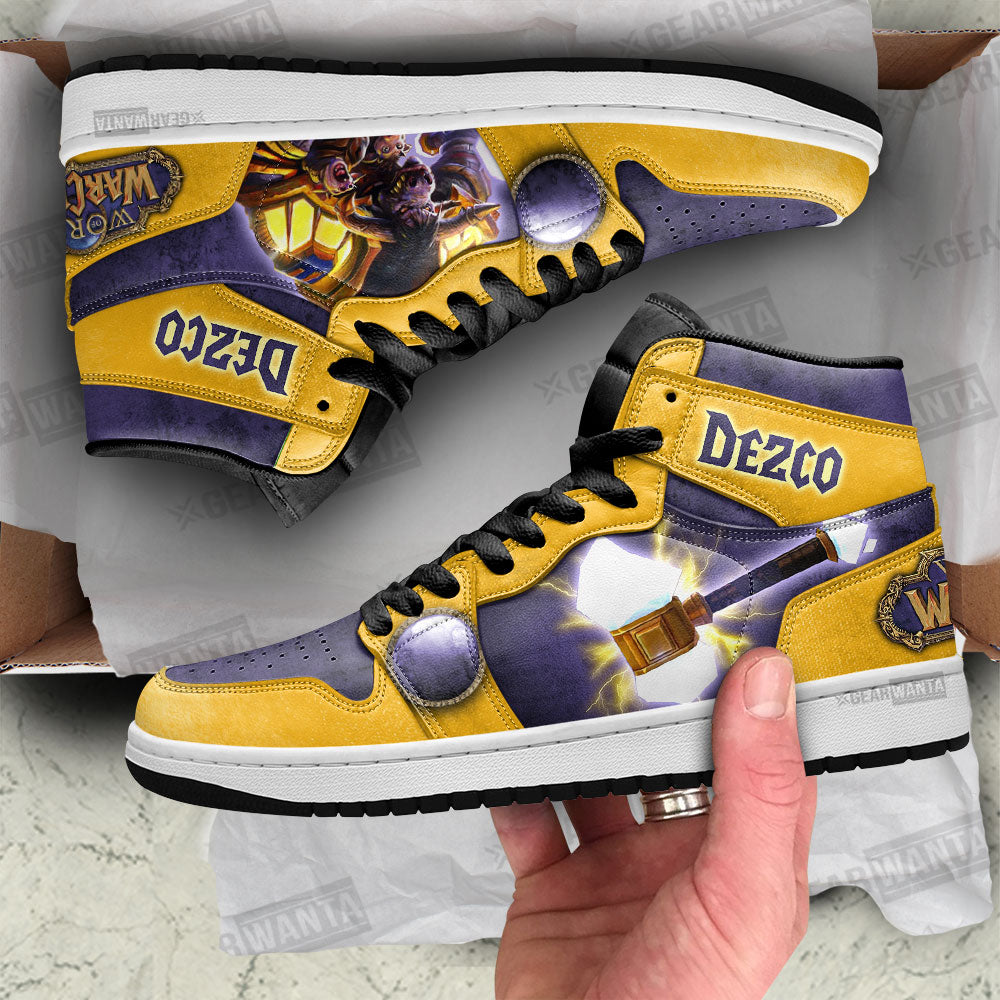 Dezco World of Warcraft JD Sneakers Shoes For Fans, Air Jordan Hightop