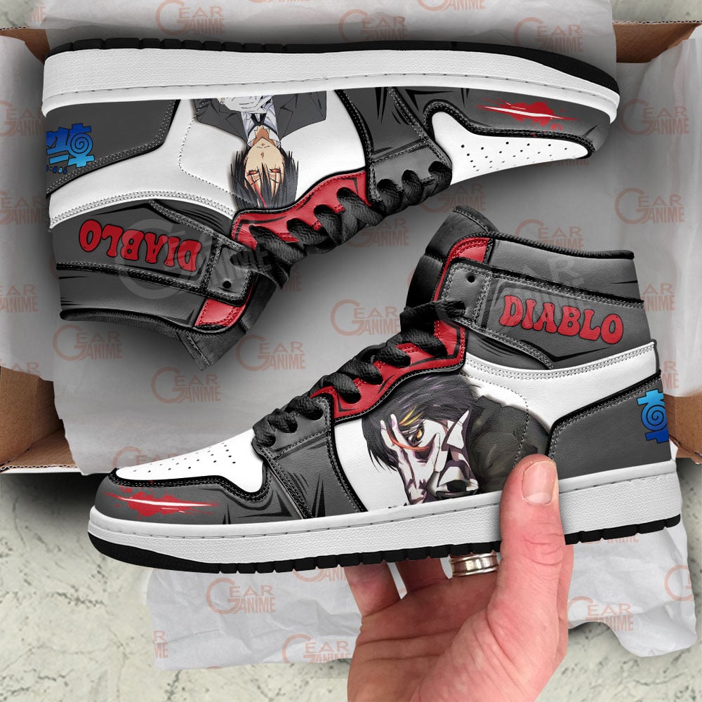 Diablo JD1s Sneakers Reincarnated as a Slime Anime Shoes, Air Jordan Hightop