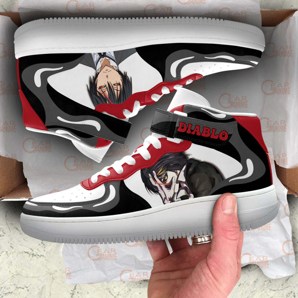 Diablo Sneakers Air Mid Custom Reincarnated as a Slime Anime Shoes