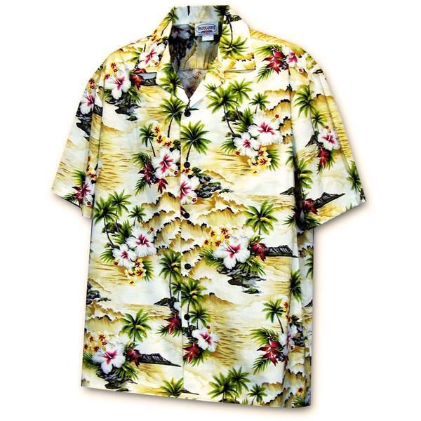 Diamond Head Beach Maize Hawaiian Shirt
