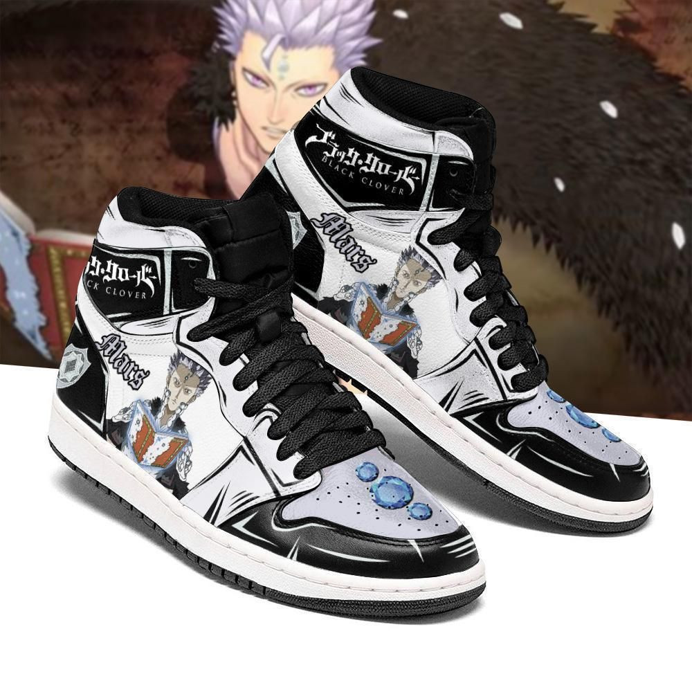 Diamond Kingdom Mars Black Clover Anime 1 High Top Air Jordan Sneaker, Air Jordan Hightop