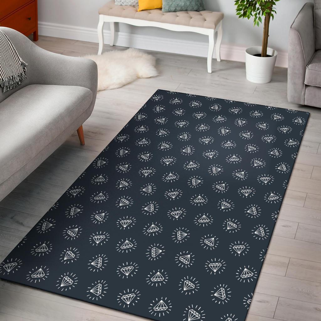 Diamond Print Pattern Area Limited Edition Rectangle Rug
