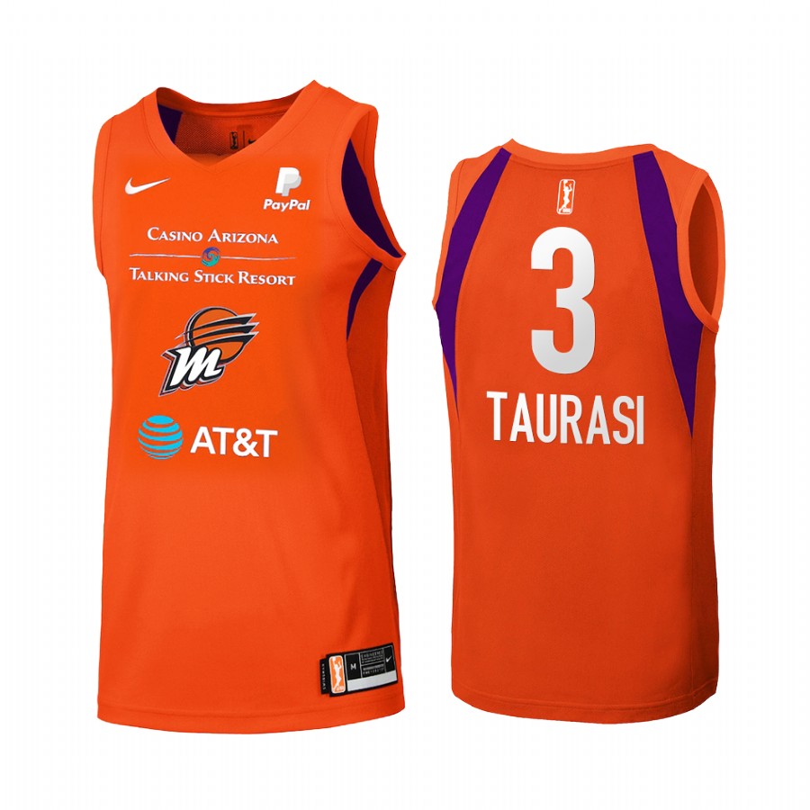 Diana Taurasi WNBA #3 Women primary Orange Jersey
